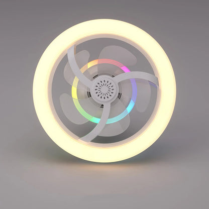 360 ° Rotating RGB Ceiling Fan Light