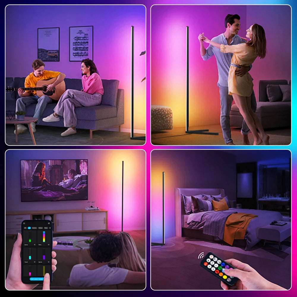 RGB Corner Floor Lamp - Komely